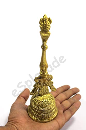 Image 6 of Esplanade Brass Bells For Mandir - 8" Ghanti