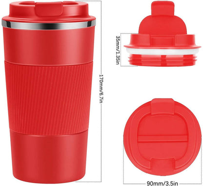 Image 3 of Wosta Insulated Travel Coffee Mug Tumbler 2.0 - 510ml (Red)
