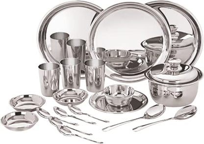Image 1 of Default Title for the product neelam Stainless Steel 22 Gauge 36 Pieces Premium Dinner Set