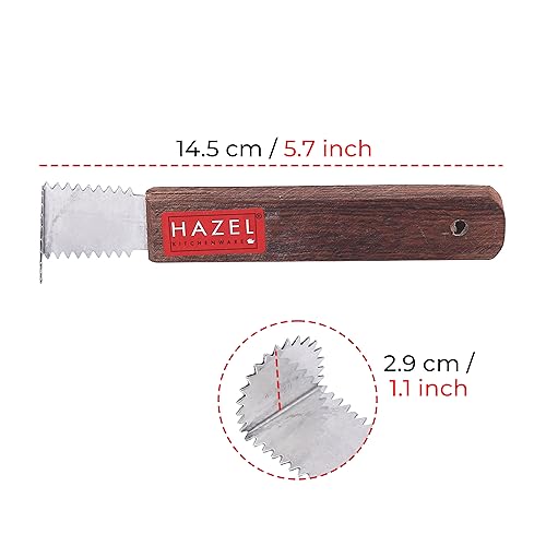 Image 4 of HAZEL Stainless Steel Coconut Grater Manual Wooden Handle