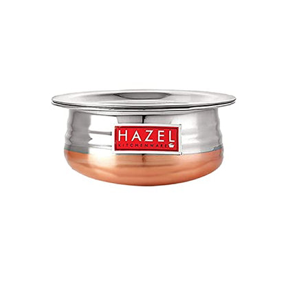 Image 6 of HAZEL Copper Bottom Uruli with Lid 2600ml