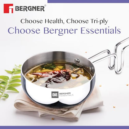 Image 3 of BERGNER BE Essentials Tri-Ply Stainless Steel Tadka Pan 10cm 300ml