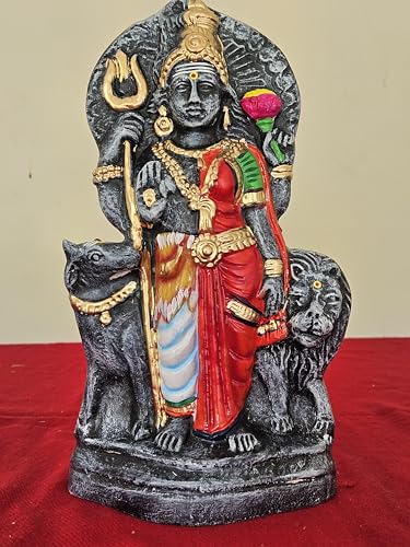 Image 2 of 12 INCHES HEIGHT for the product Breeze Handicrafts Paper Mache Ardhanarishvara Idol, Shiva Parvati Golu Doll, Navratri kolu bommai Multicolor