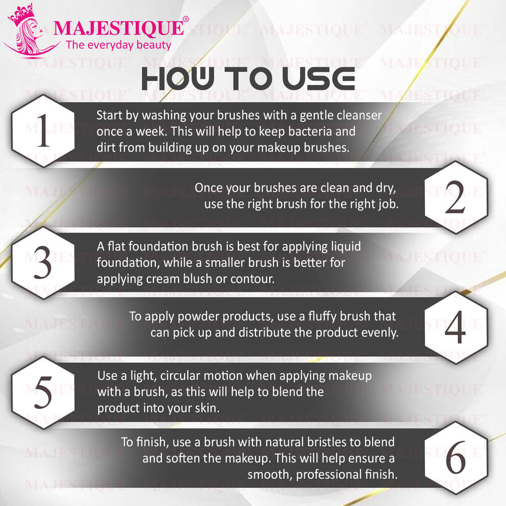 Image 3 of Majestique Face Brush Set Trio
