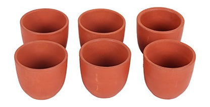 Image 2 of Mitti Cool Clay Cherry Cup Set, 6-Piece, Brown