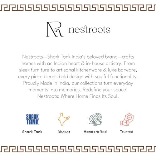 Image 7 of nestroots Wooden Casserole And Masala Box for Kitchen 9-Inch Spice Organizer with 7 Stainless Steel Jars