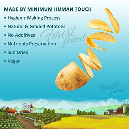 Image 8 of FOREST FOUND Traditional Raw Aloo Chips (Sun-Dried Fryums)