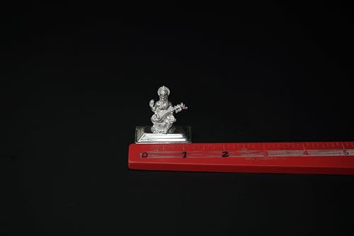 Image 3 of Dista Silvers Saraswathi Devi Idol 11.98 Grams