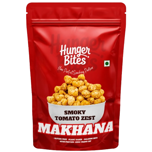 Image 1 of 60 gm / Pack of 1 for the product Hunger Bites Smoky Tomato Zest Makhana