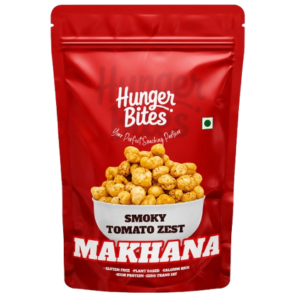 Image 1 of 60 gm / Pack of 1 for the product Hunger Bites Smoky Tomato Zest Makhana