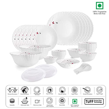 Image 4 of Cello Opalware Dazzle Series Lush Fiesta 35 Piece Dinner Set