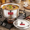 Image 1 of With Knob & Lid / 1 / 1.5 Litres for the product HAZEL Stainless Steel Patila with Lid Cooking Vessel