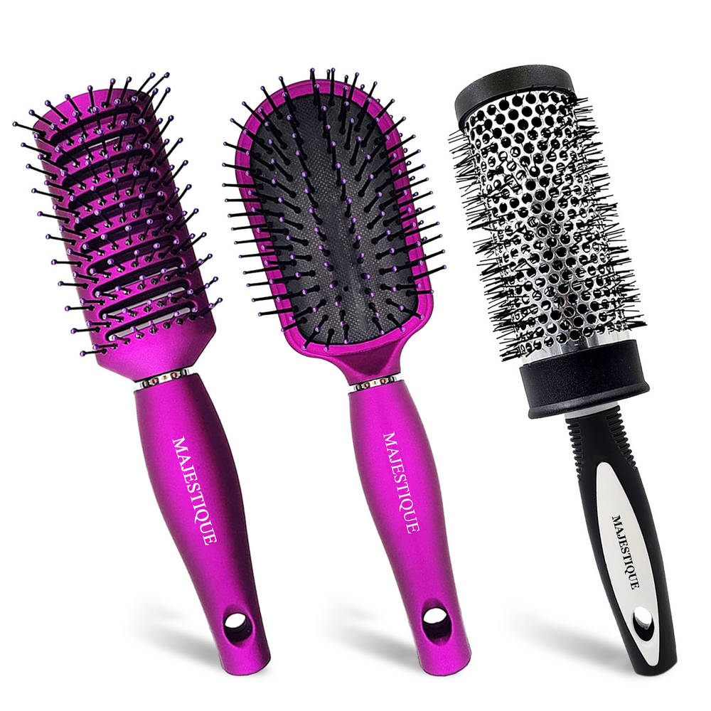 Image 1 of 72 g for the product Majestique Detangling, Vent And Blow Dry Brushes Set