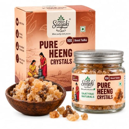 Image 1 of Default Title for the product SAATYAKI NATURALS Pure Hing (Asafoetida) Crystals – 50gm