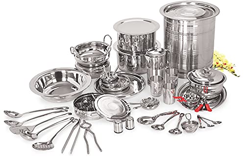 Image 1 of Default Title for the product neelam Stainless Steel Dinner Set 101 Pieces