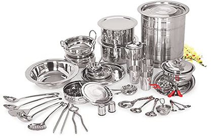 Image 1 of Default Title for the product neelam Stainless Steel Dinner Set 101 Pieces