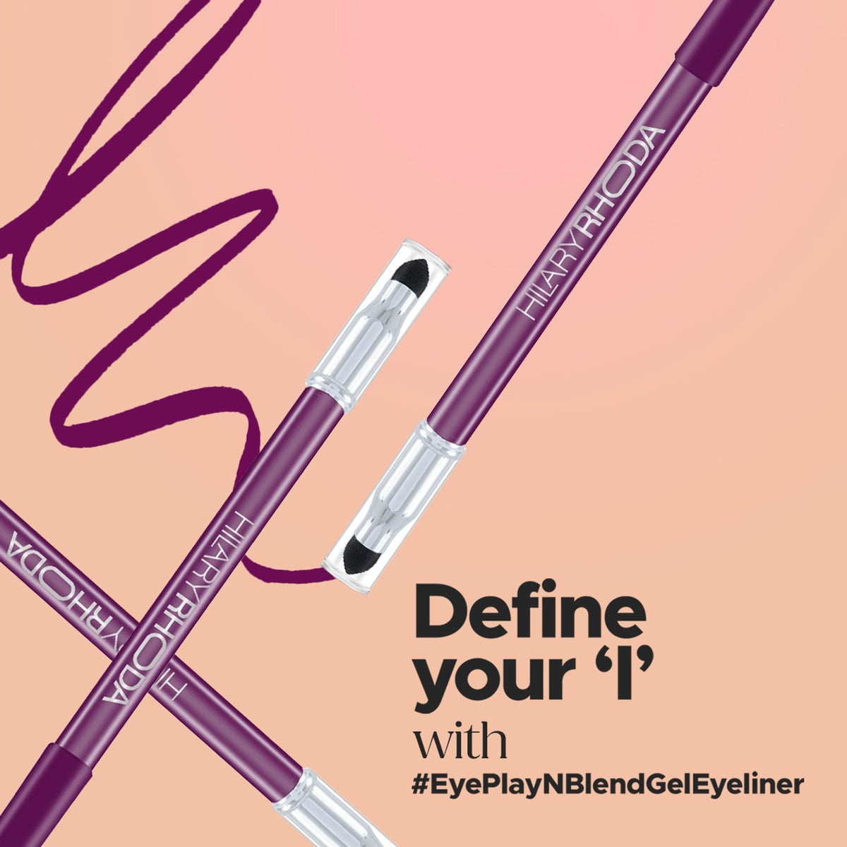 Image 2 of Hilary Rhoda Play N Blend Gel Eyeliner - Purple Drama 12