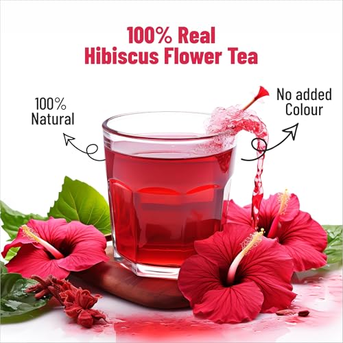 Image 4 of Teaaza Hibiscus Flower Tea, 100Grams-100+Cups