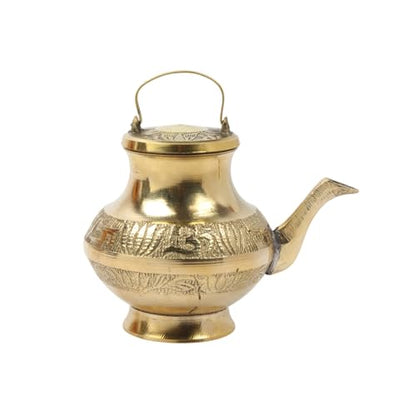 Image 7 of Habere India-All the Cultures Fabricating India Traditional Brass Pooja Kalash 13 x 9 x 10 cm