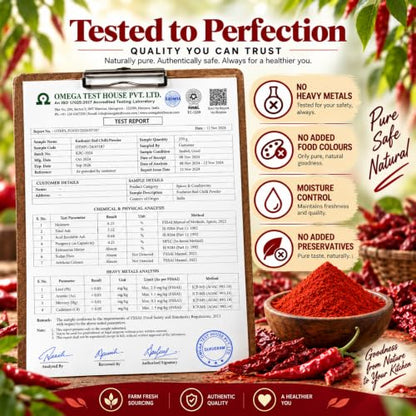 Image 7 of SAATYAKI NATURALS Organic Kashmiri Red Chilli Powder