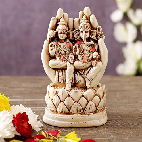 Image 4 of TIED RIBBONS Decorative Lakshmi Laxmi Ganesh Murti Idol Statue Showpiece 15 cm x 9 cm