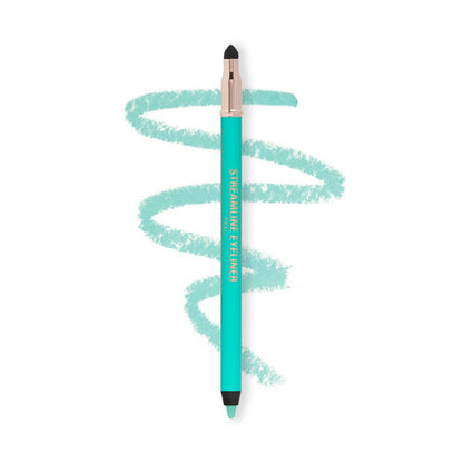 Image 1 of 1.3 gm / Pack of 1 for the product Makeup Revolution Streamline Waterline Eyeliner Pencil-Ultra Creamy Smudge Proof Smokey Looks - Teal