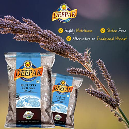 Image 3 of Deepak Ragi Atta | Gluten Free Finger Millet Flour | High Fiber & Healthy Diet Flour
