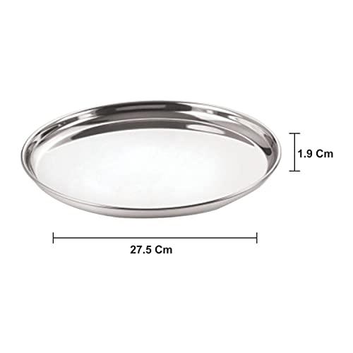 Image 6 of neelam SBCT012P Stainless Steel Buffet Plate Set of 4