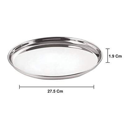 Image 6 of neelam SBCT012P Stainless Steel Buffet Plate Set of 4