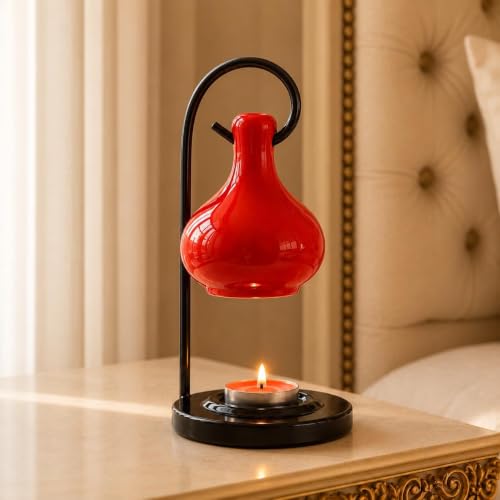 Image 5 of Red for the product Pure Source India Ceramic Aroma Oil Diffuser Hanging Burner