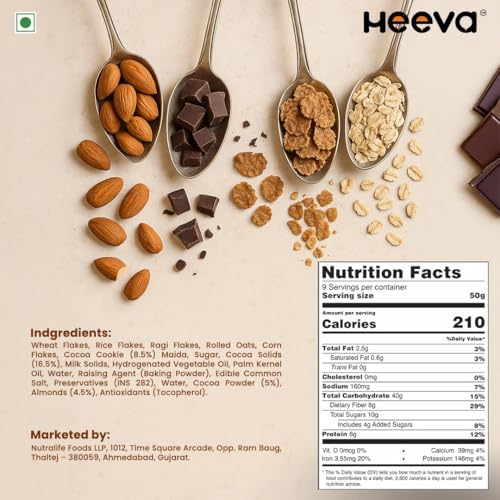 Image 3 of Heeva 12g Protein Muesli Choco Almond 450g