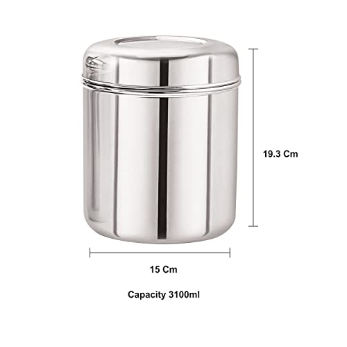 Image 4 of neelam Stainless Steel Russian Deep Dabba 3100 ml