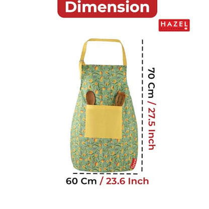 Image 3 of HAZEL Cotton Kitchen Apron with Front Pocket