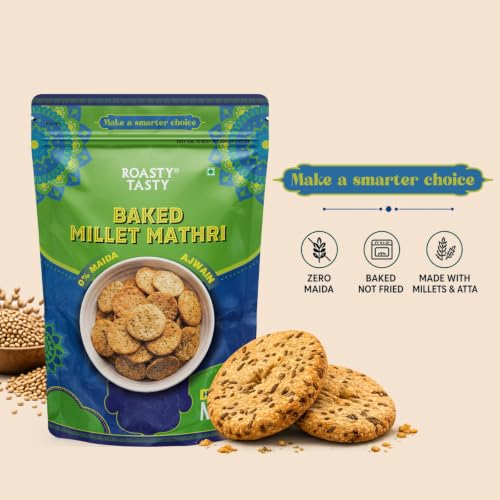 Image 3 of Roasty Tasty Millet Mathri Ajwain 180g