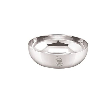 Image 1 of Default Title for the product neelam Stainless Steel Halwa Plate Set of 6, 13 cm, 18 Gauge