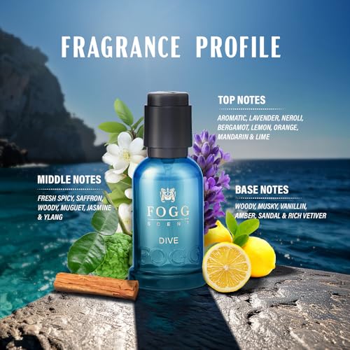 Image 4 of Fogg Scent Dive EDP Premium unisex Perfume, Long Lasting Eau Da Parfum