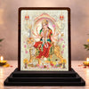 Image 1 of Default Title for the product Durga MATA Temple Gift Wooden Idol 4x5 Inch HD Printed Table Decor for Home Temple