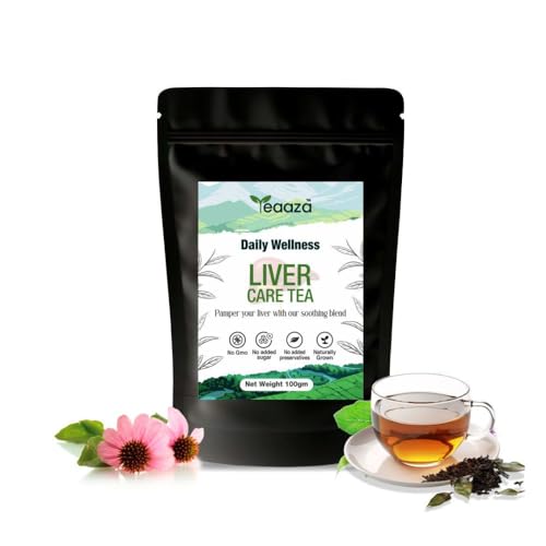 Image 2 of 100 Gram / Pack of 1 for the product Teaaza Liver Care Tea With Dandelion Root, Milk Thistle & Nettle 10 Grams