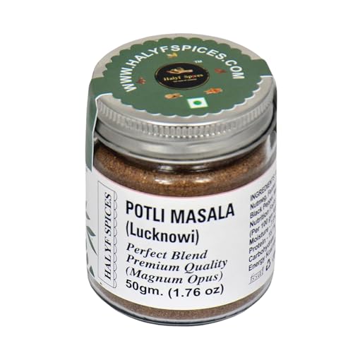 Image 1 of 50 g (Pack of 1) for the product Halyf Spice Authentic Lucknowi Potli Masala