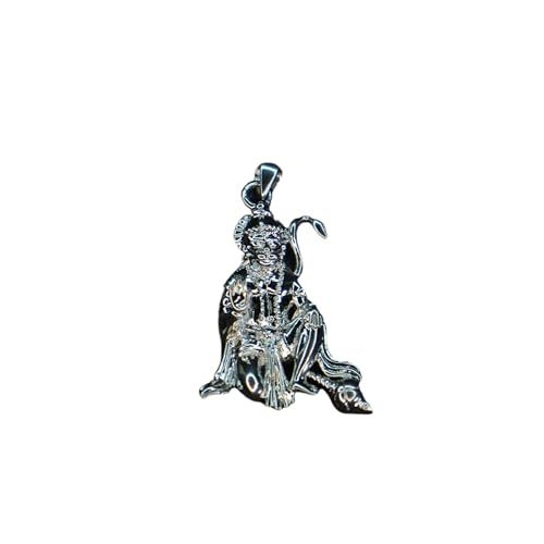 Image 1 of Default Title for the product Dista Silvers Sitting Hanuman Locket 2.62G