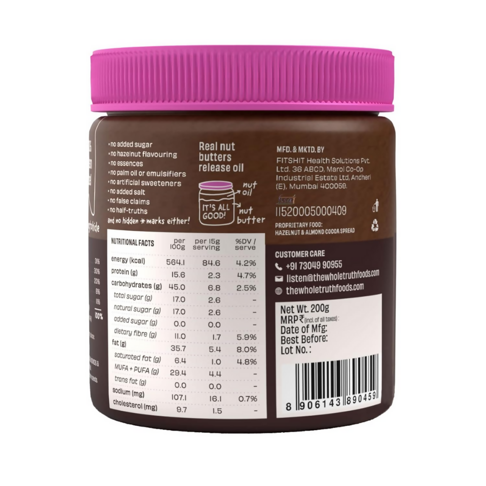 Image 2 of The Whole Truth Hazelnut Spread - Creamy