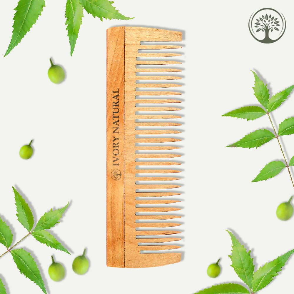 Image 1 of Ivory Natural Shampoo Kacchi Neem Comb Infused With Organic Oil For Hair Strengthening Natural Nourishment, Scalp Wellness