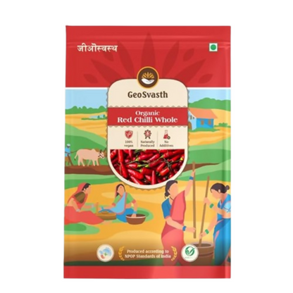 Image 1 of 100 gm for the product GeoSvasth Organic Dried Red Chilli Whole