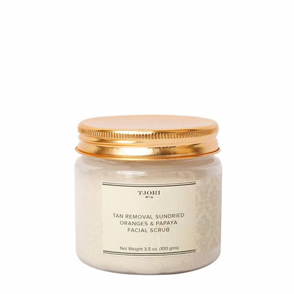 Image 1 of 100 gm for the product Tjori Tan Removal Sundried Oranges & Papaya Facial Scrub