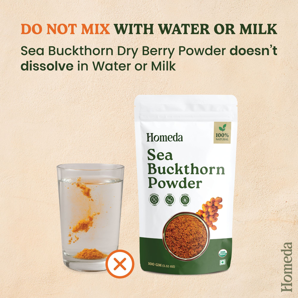 Image 2 of Homeda Sea buckthorn Berry Powder