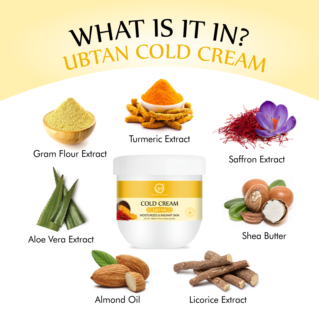 Image 4 of Nuerma Science Ubtan Cold Cream for Moisturizing & Glowing Skin