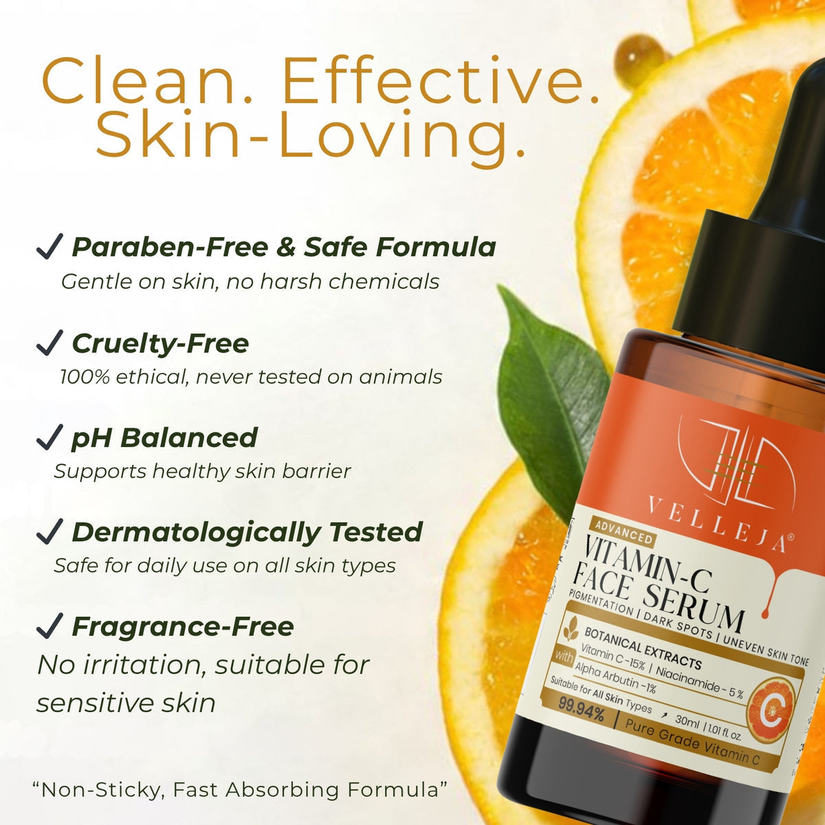 Image 5 of Velleja 15% Vitamin C Brightening Serum | Advanced Dark Spot & Pigmentation Corrector