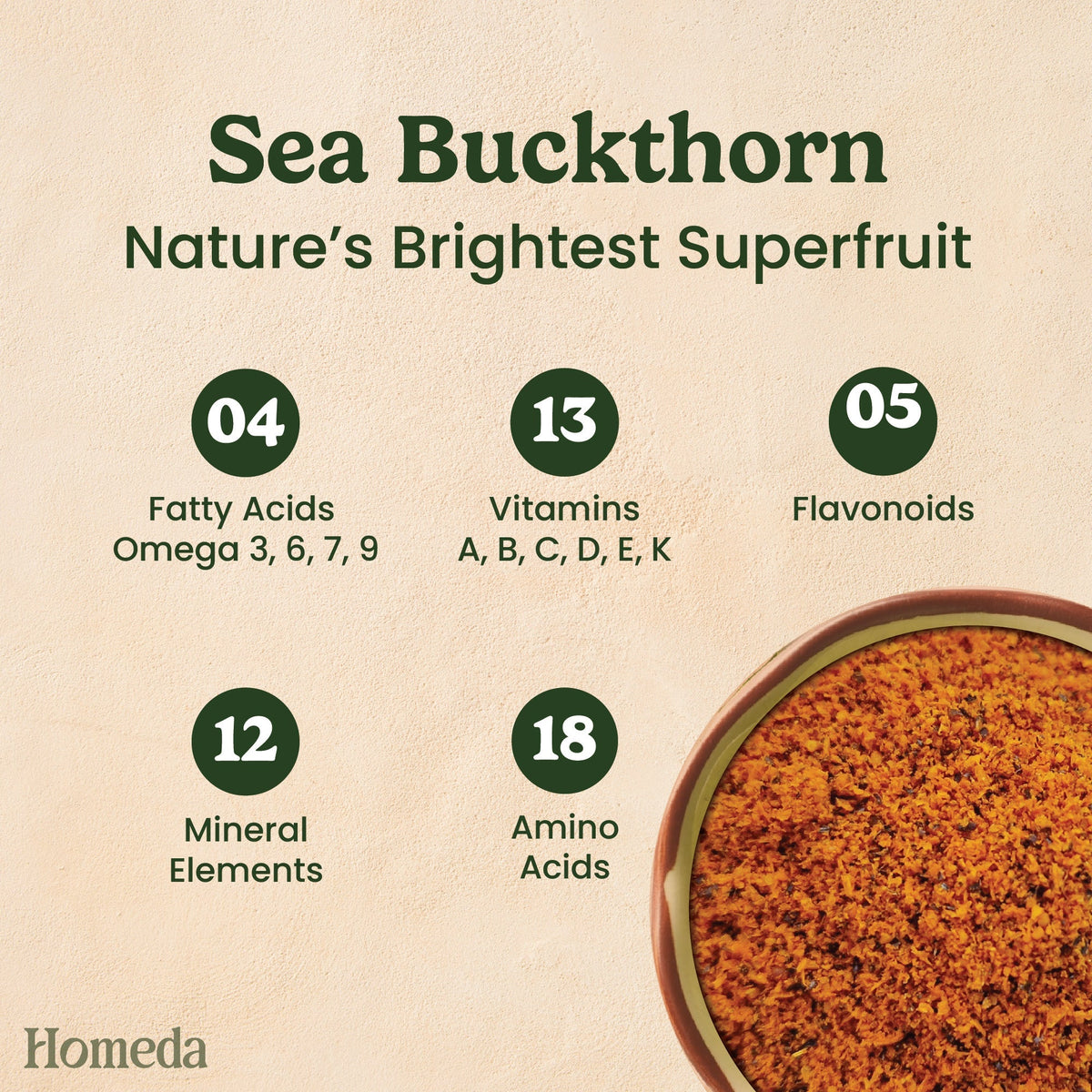 Image 5 of Homeda Sea buckthorn Berry Powder
