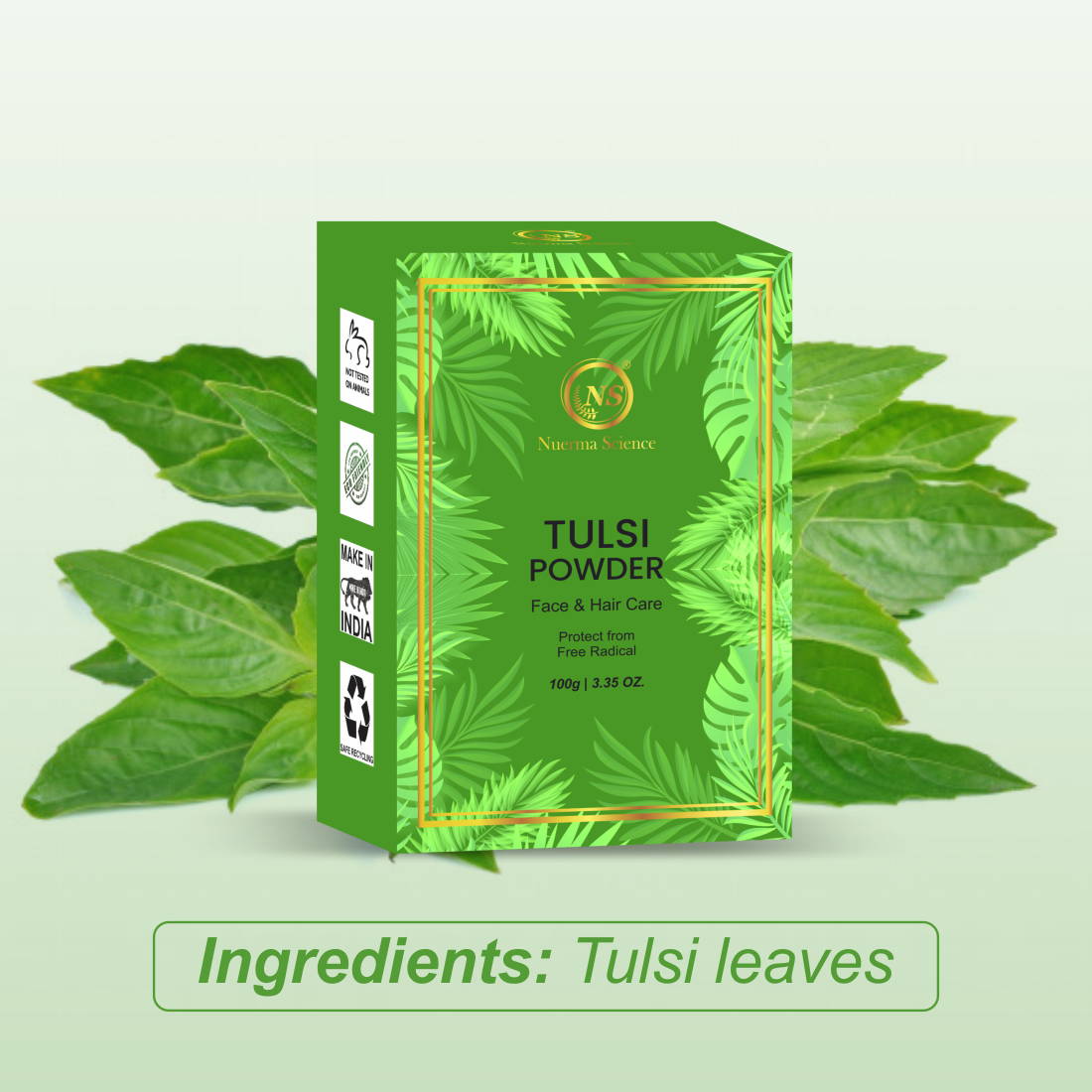 Image 2 of Nuerma Science Tulsi Natural Powder For Face & Hair Care