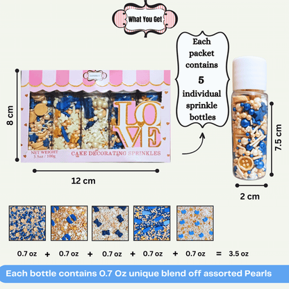 Image 4 of Confect Boys Baby Shower Sprinkles | Gender Reveal Sprinkles | Edible Sprinkles